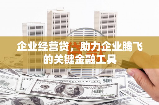 文登企业经营贷，助力企业腾飞的关键金融工具
