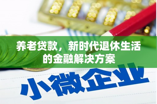 文登养老贷款，新时代退休生活的金融解决方案