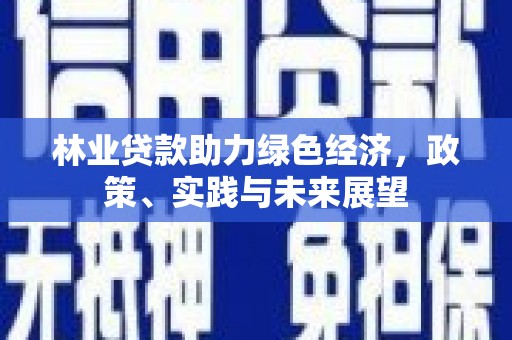 文登林业贷款助力绿色经济，政策、实践与未来展望