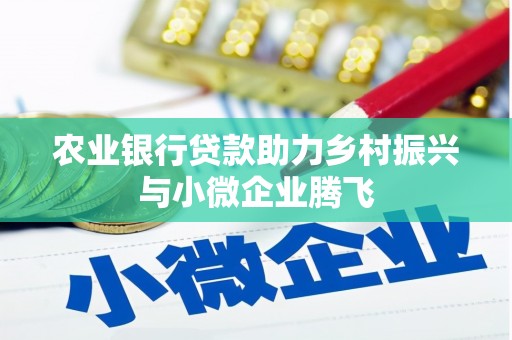 文登农业银行贷款助力乡村振兴与小微企业腾飞